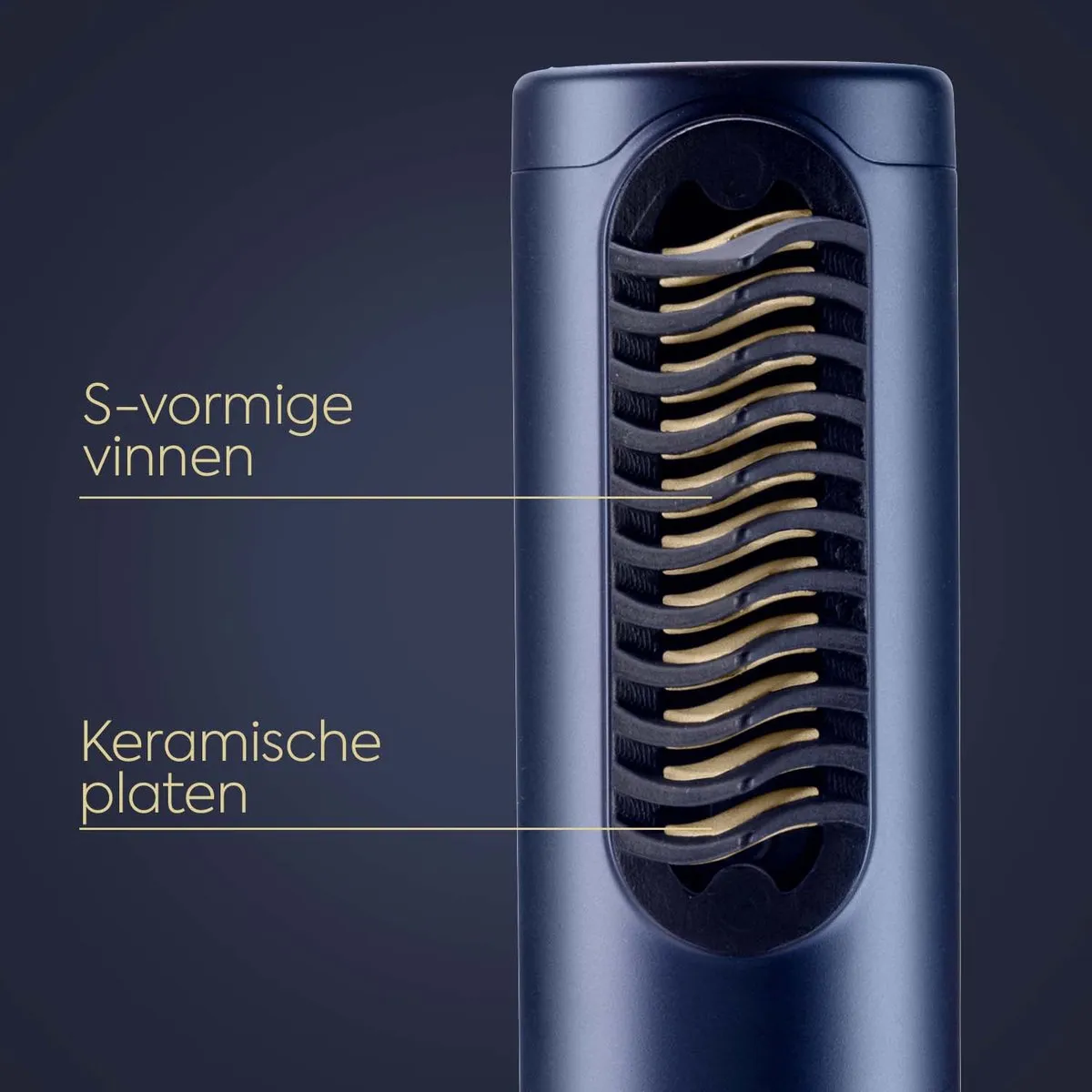 Babyliss ACAS6550PIK Air Wand Opzetstuk - Donkerblauw/Goud