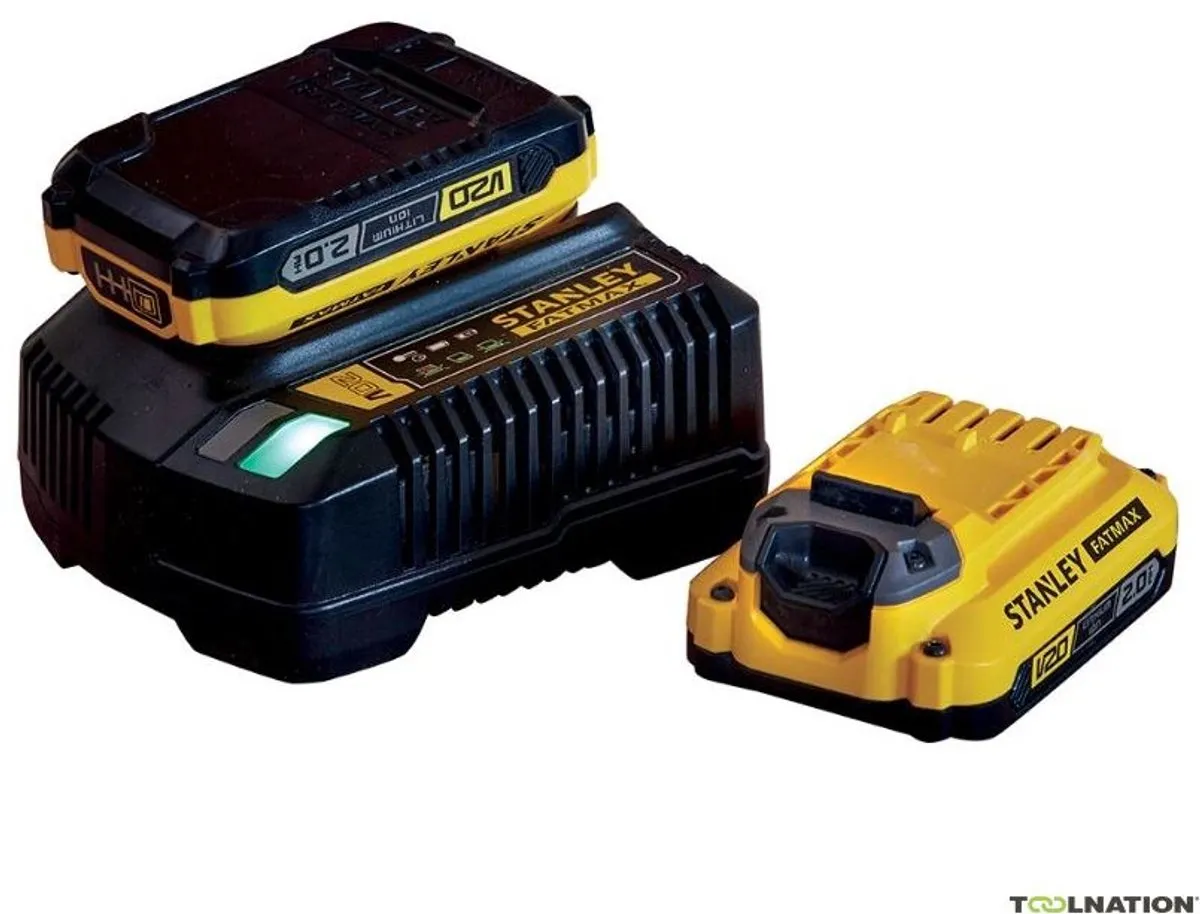 Stanley FatMax V20 18V Startset SFMCB12D2-QW - 2x 2.0Ah accu
