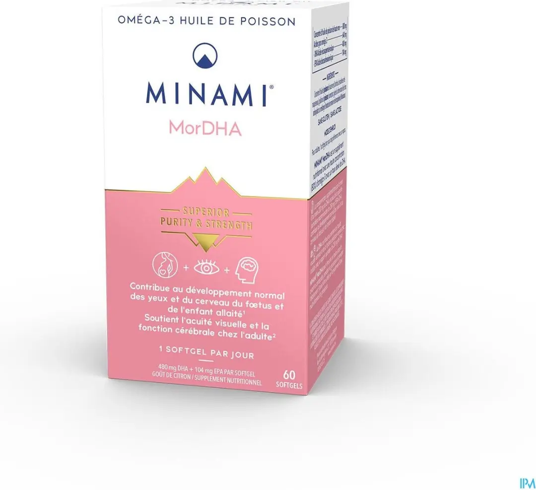 Minami Mor DHA Citroensmaak Capsules 60x500mg