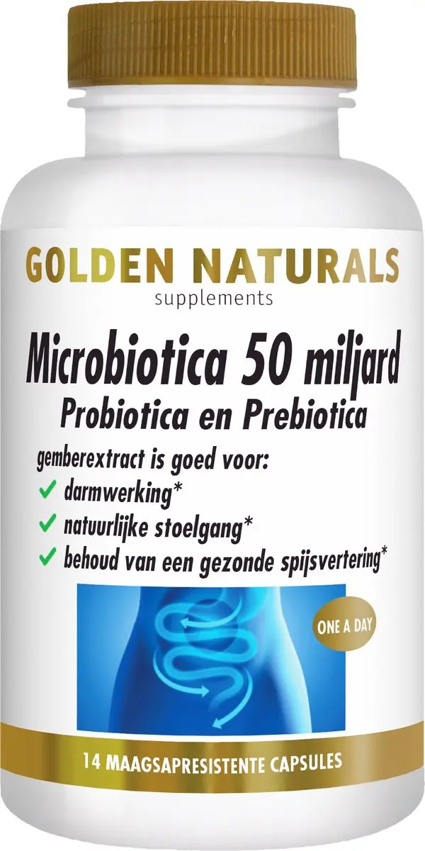 Golden Naturals Microbiotica 50 miljard Capsules