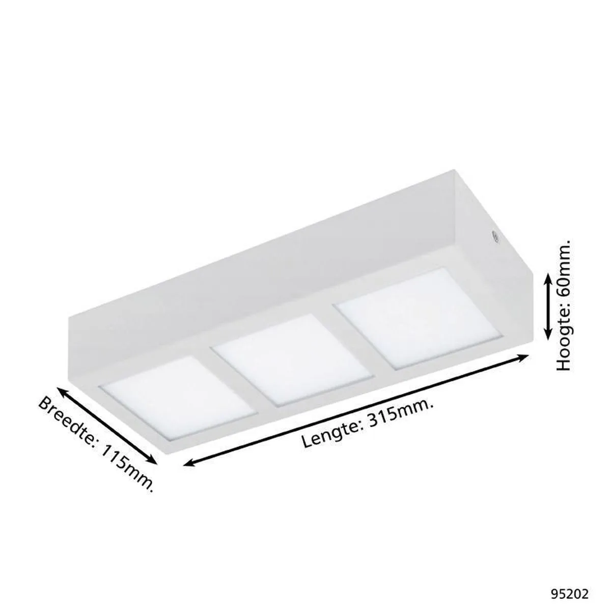 Eglo Colegio Opbouwlamp 4 Lichts - Wit