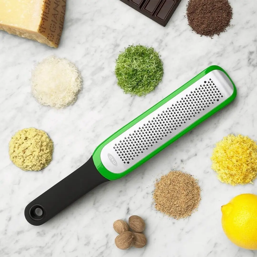 OXO Good Grips Zesteur Rasp - Zwart/Groen