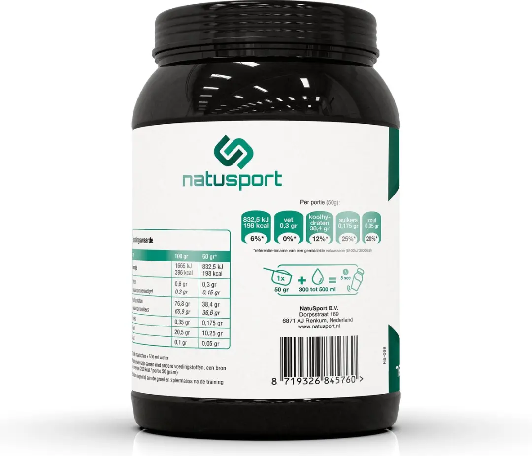 Natusport Recovery Sport Shake Vanille 750g