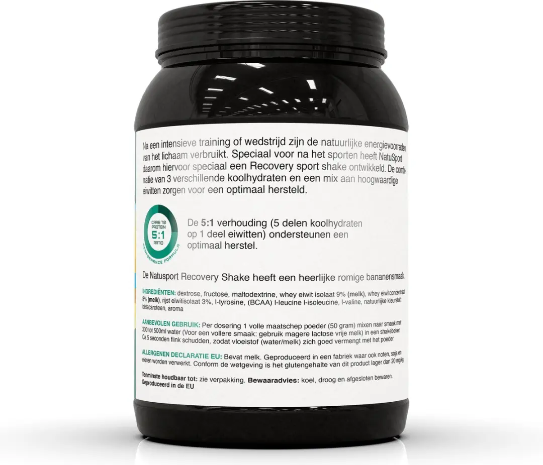Natusport Recovery Sport Shake Vanille 750g