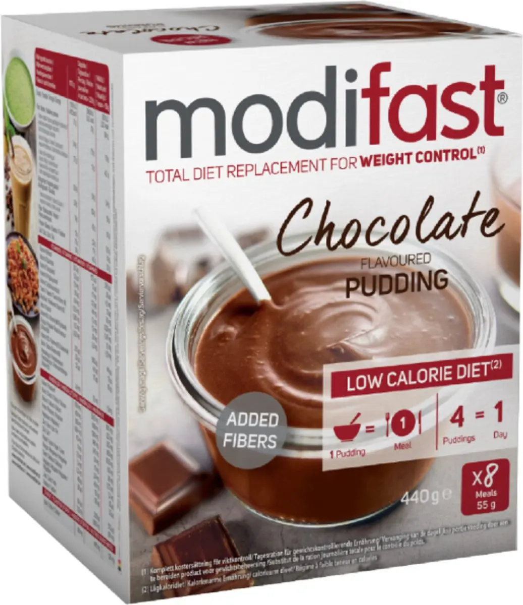 Modifast Intensive Pudding Chocolade - 8x55g