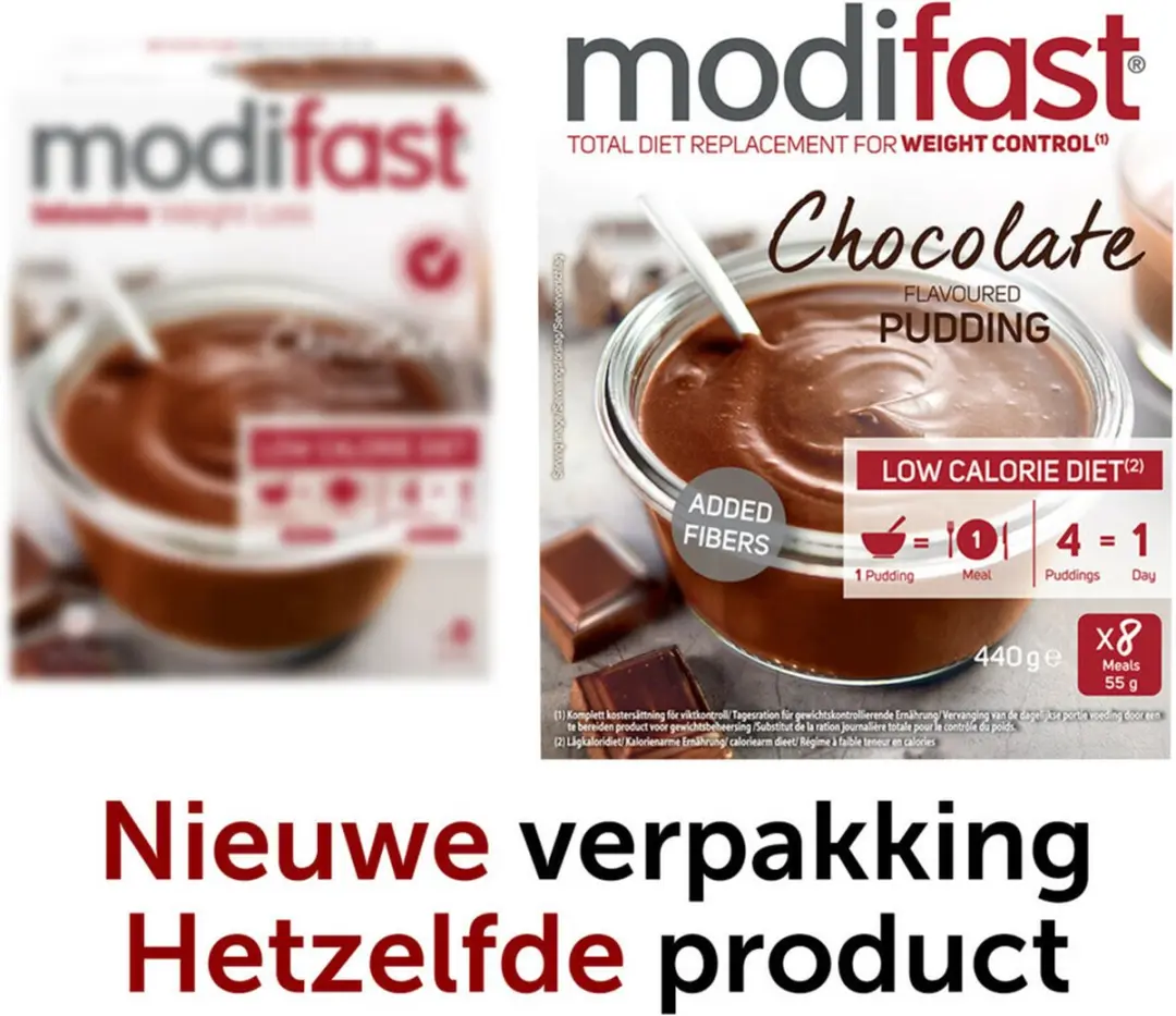 Modifast Intensive Pudding Chocolade - 8x55g