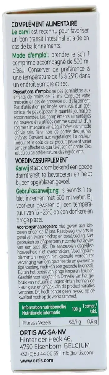 Ortis Vruchten & Vezels Forte - 24 Tabletten