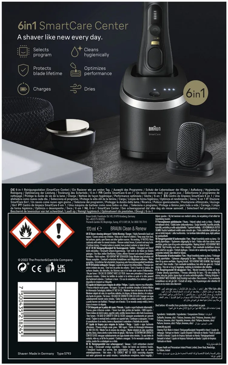 Braun Series 9 Pro+ 9590cc Scheerapparaat - Zwart