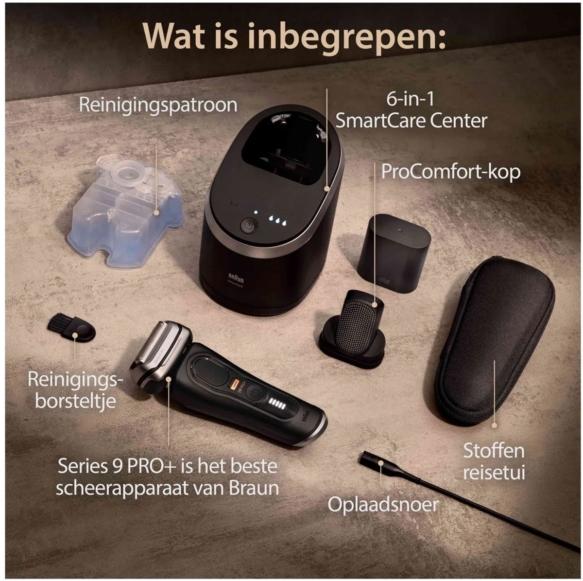Braun Series 9 Pro+ 9590cc Scheerapparaat - Zwart - afbeelding 6 van 6