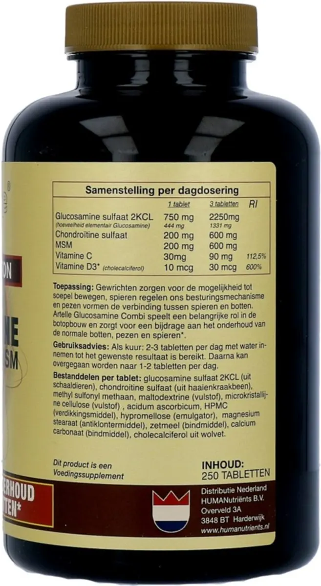 Artelle Glucosamine Chondroïtine MSM 250 Tabletten