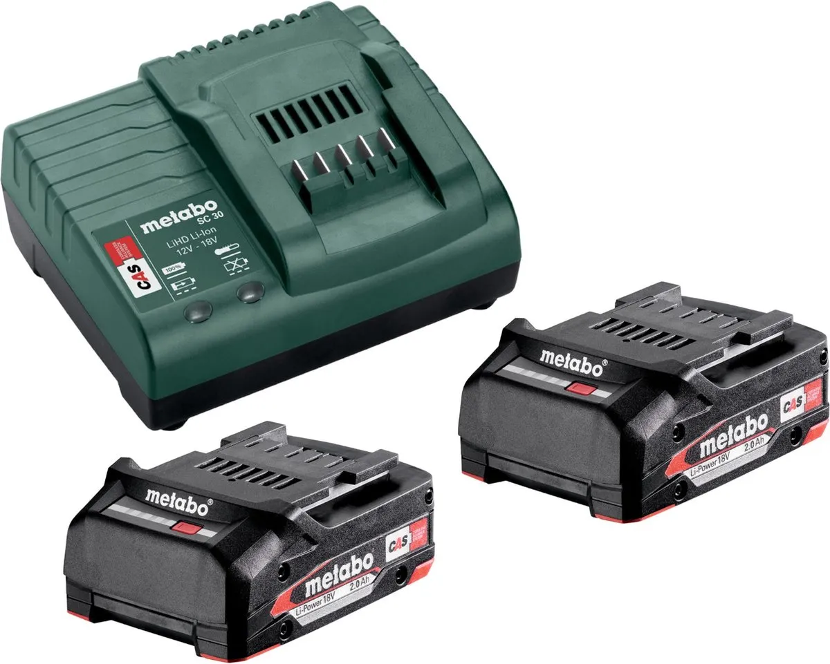 Metabo Accuboorschroefmachine BS 18 L BL 18V - 2 Accu's