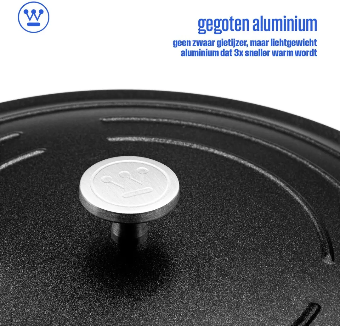 Westinghouse Performance Braadpan 6L - Ø28cm - Zwart