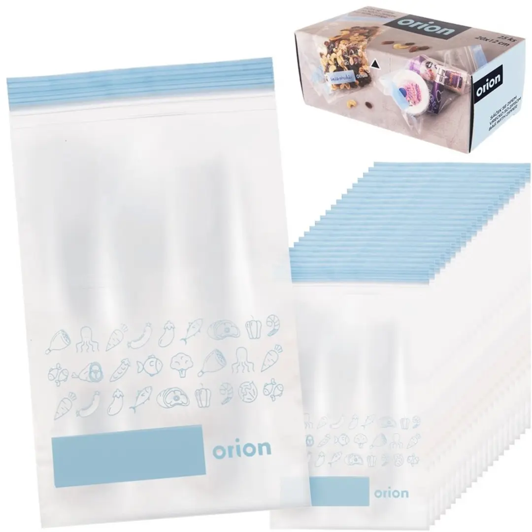 Orion Voedsel Zip Zak 20x12cm - 25 Stuks - Transparant - afbeelding 6 van 6