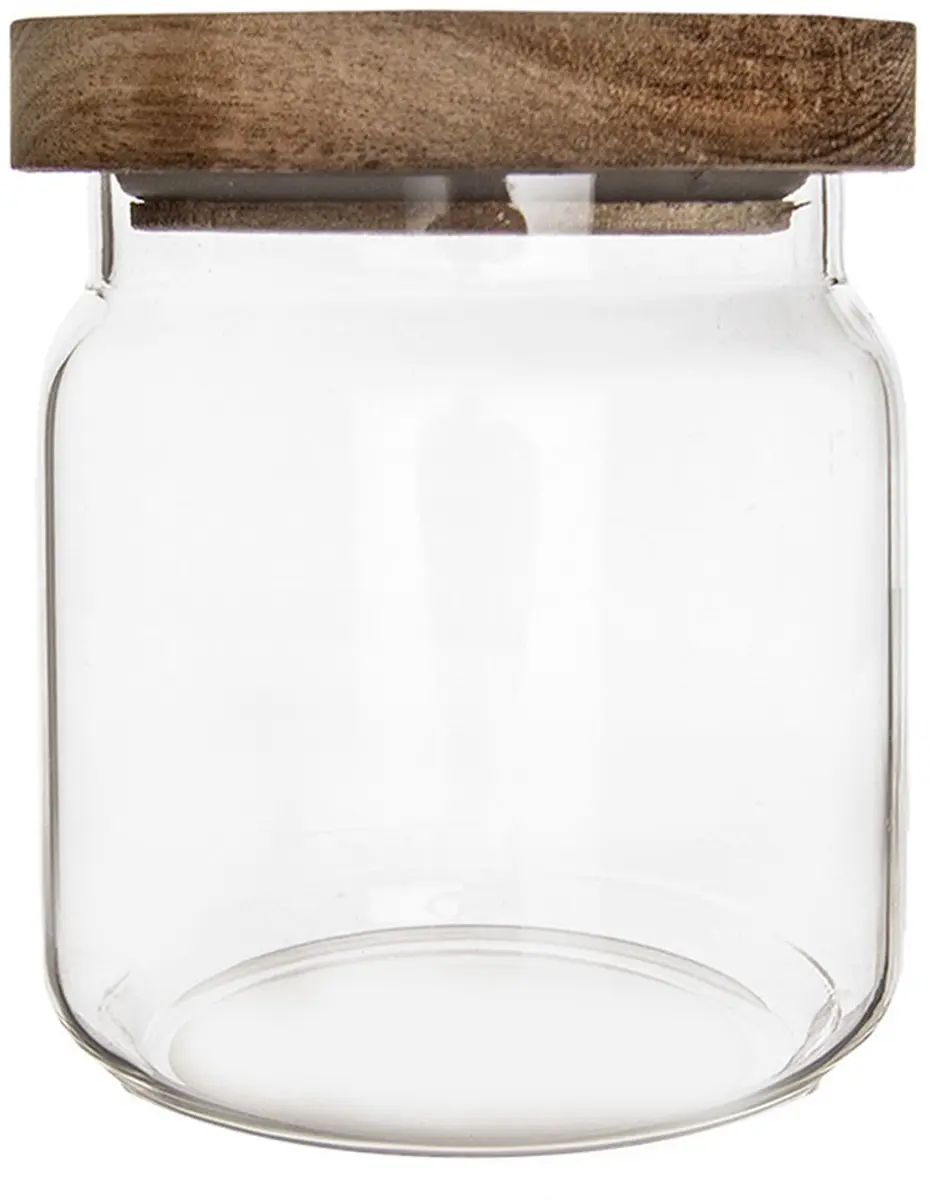 Orion Voorraadpot Borosilicaatglas 730ml - Acaciahout - afbeelding 6 van 6