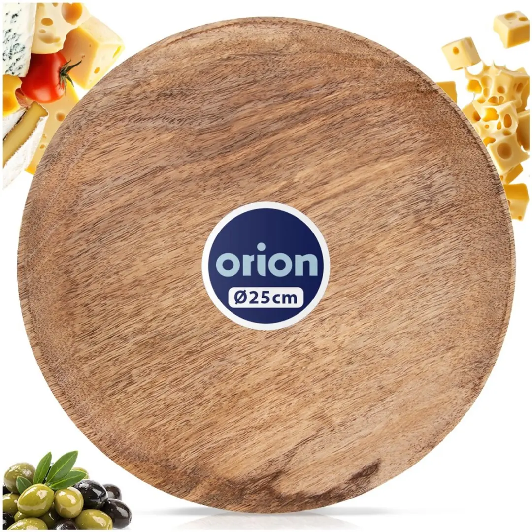 Orion Mango Houten Serveerbord 20cm - Bruin