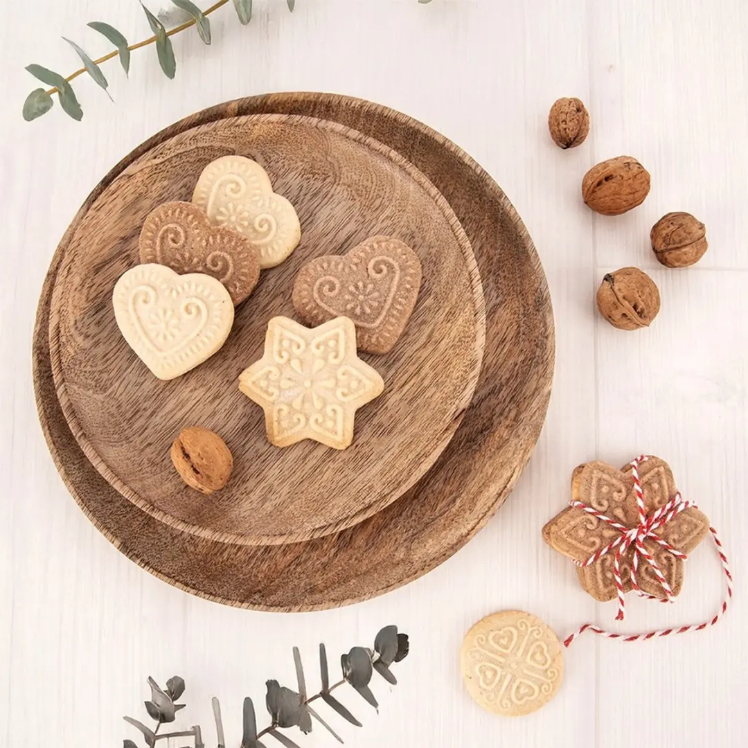 Orion Mango Houten Serveerbord 20cm - Bruin