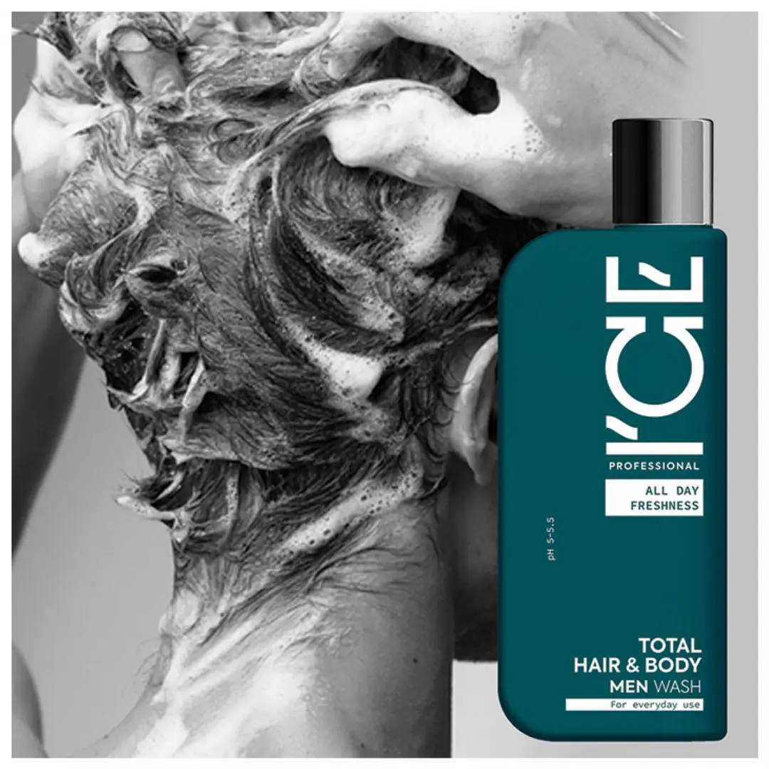 ICE Professional Total Hair & Body Wash 250ml