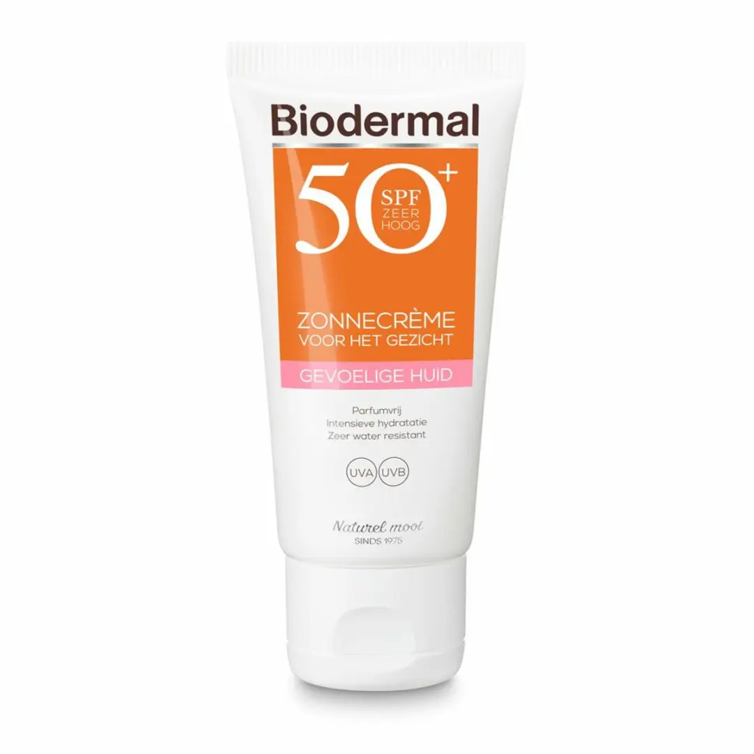 Biodermal Gezicht Zonnecrème SPF 50+ - 2x50ml