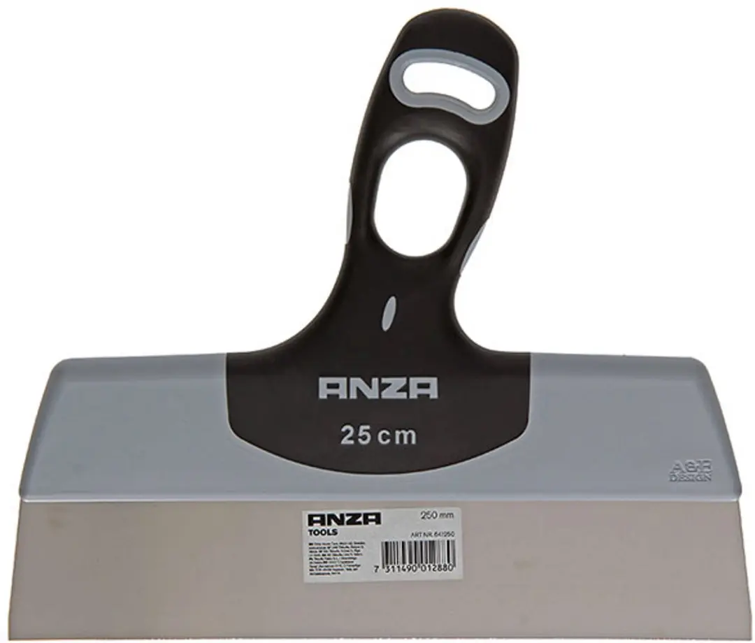 Anza Afstrijkmes RVS 25cm - Meerkleurig