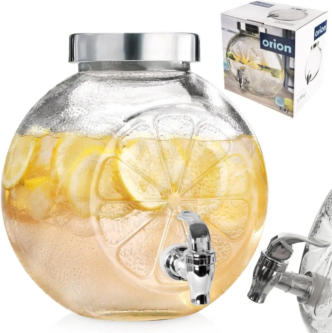 Orion Drankdispenser Glas 5,4L - Transparant