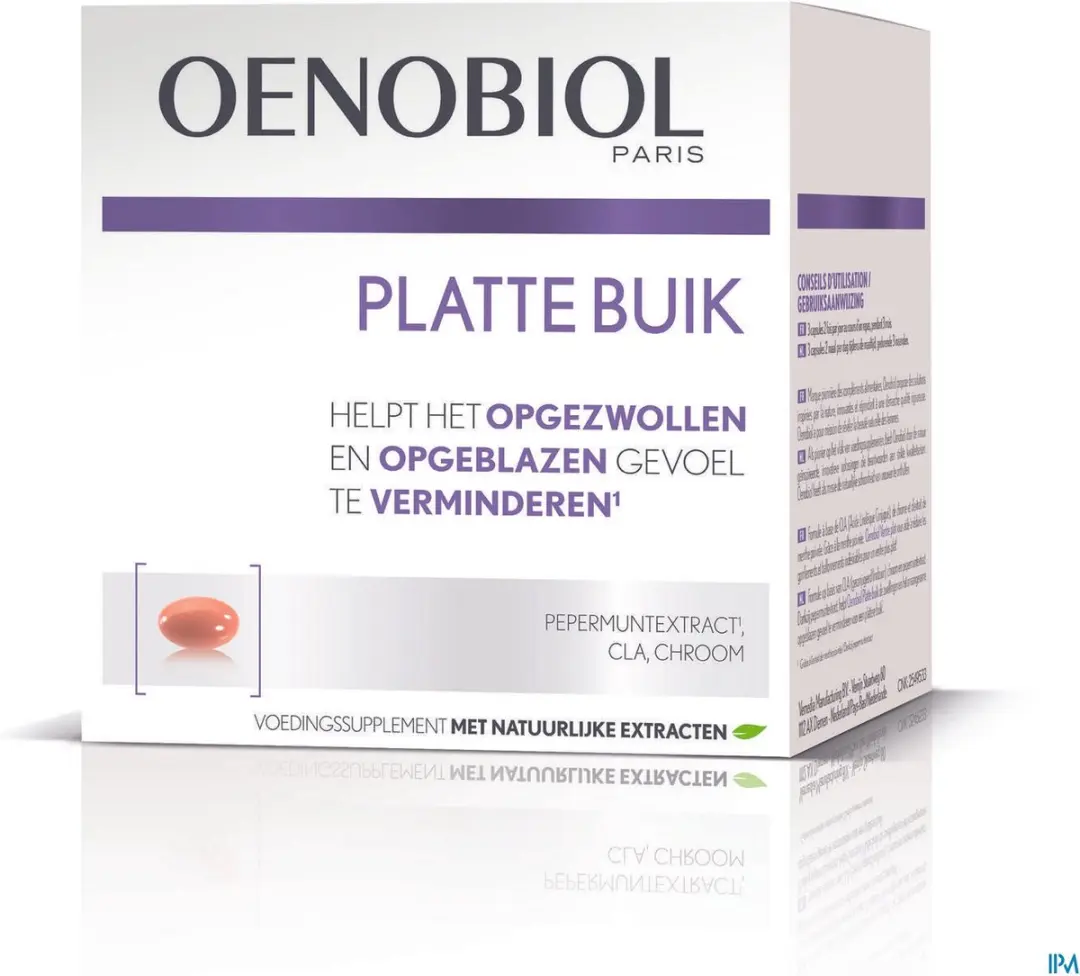 Oenobiol Platte Buik Voedingssupplement 60 Capsules