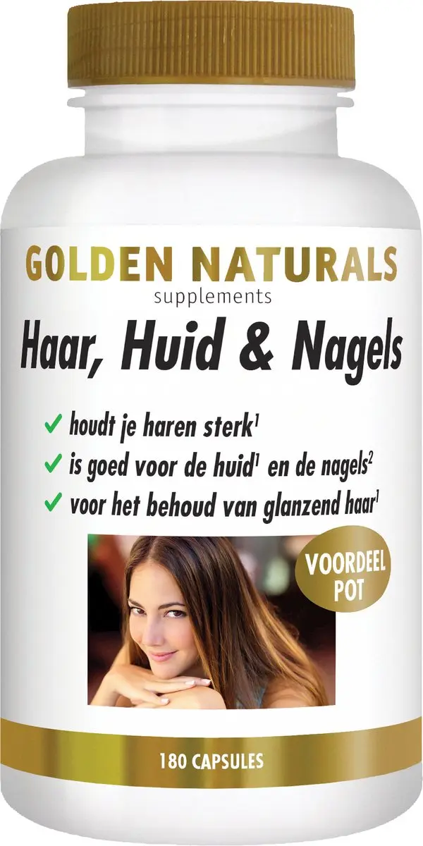 Golden Naturals Haar Huid & Nagels 180 Capsules