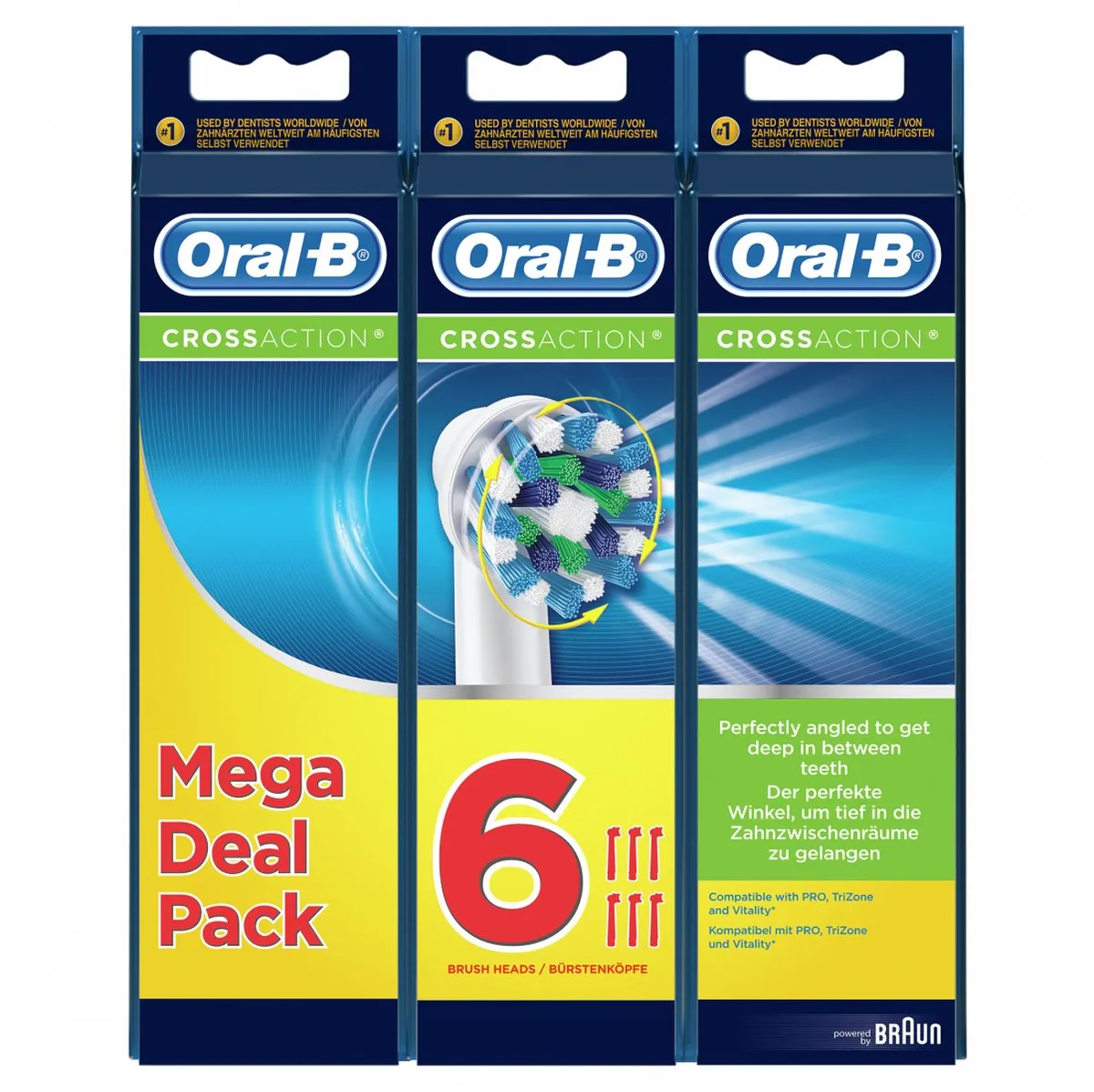 Oral-B Cross Action Opzetborstels