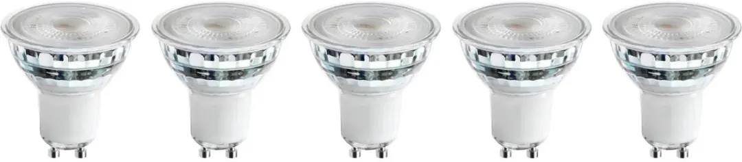 Bailey 5x LED Spot GU10 4.5W Dimbaar - Warm wit 2700K