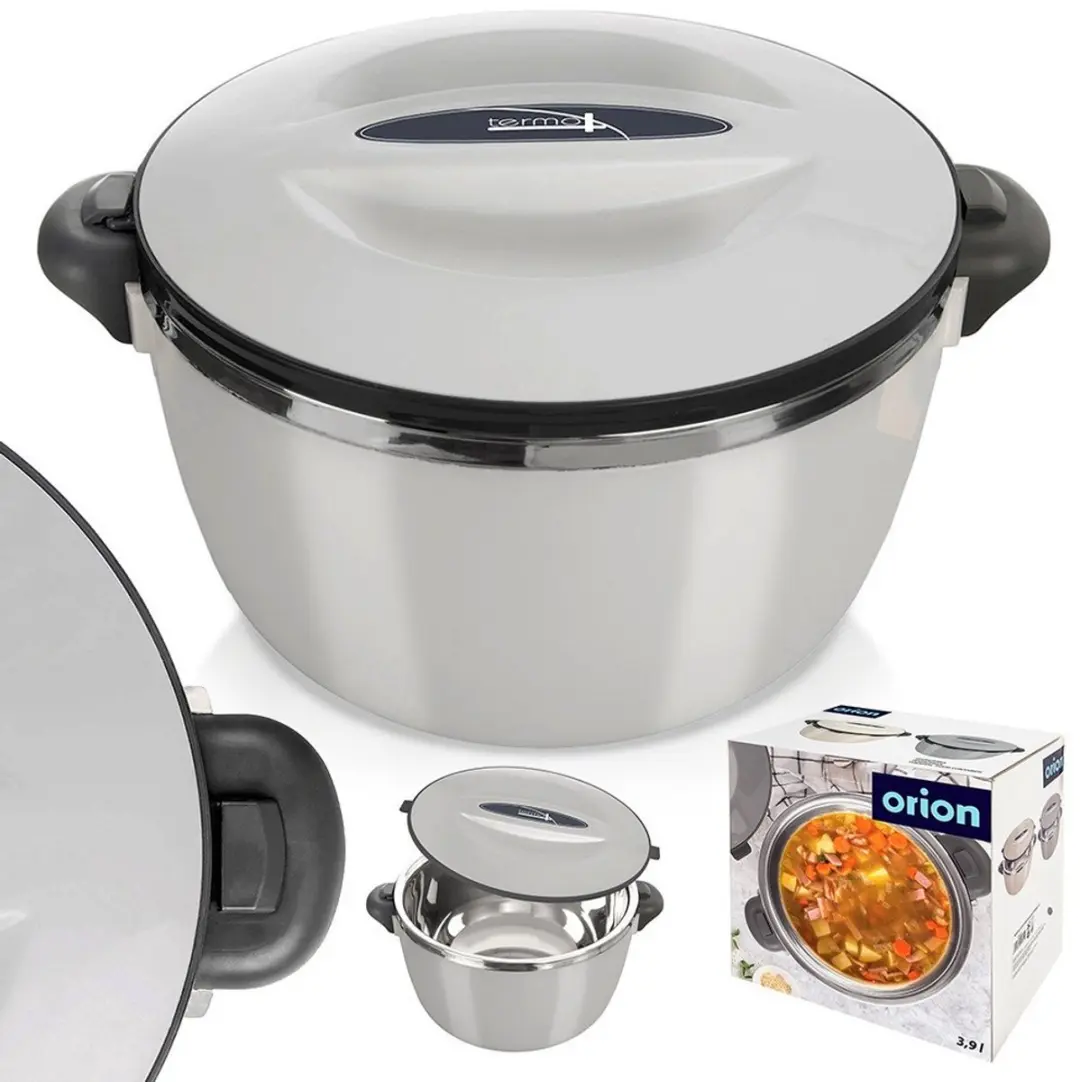Orion Termo Serie Roestvrijstalen Lunchtrommel 3,5L - Grijs