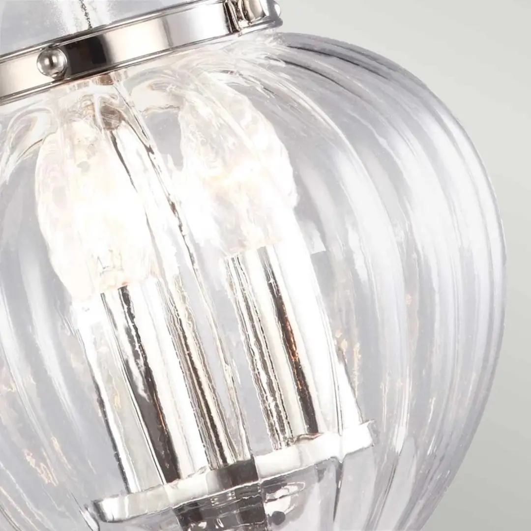 Elstead Lighting Finsbury Park LED Hanglamp - 3x E14 60W - Dimbaar - Polished Nickel
