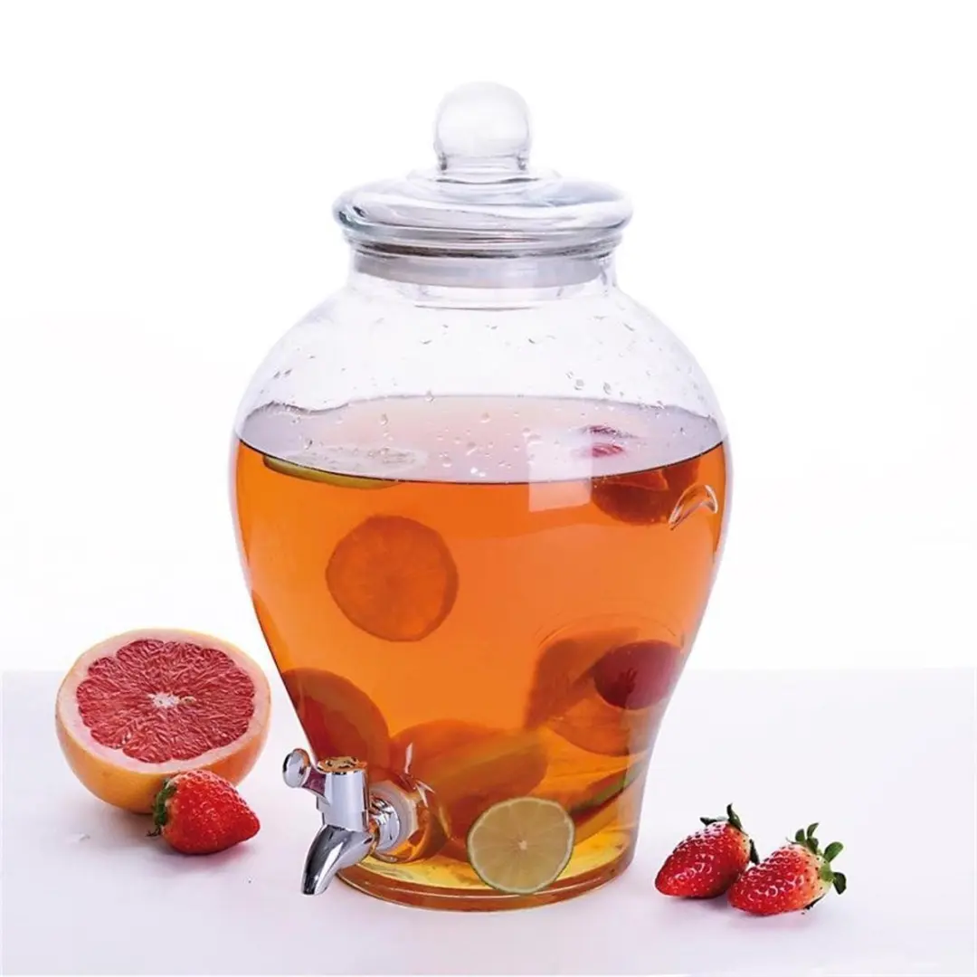 Orion Drankdispenser Glazen Kruik 6,5L - Transparant