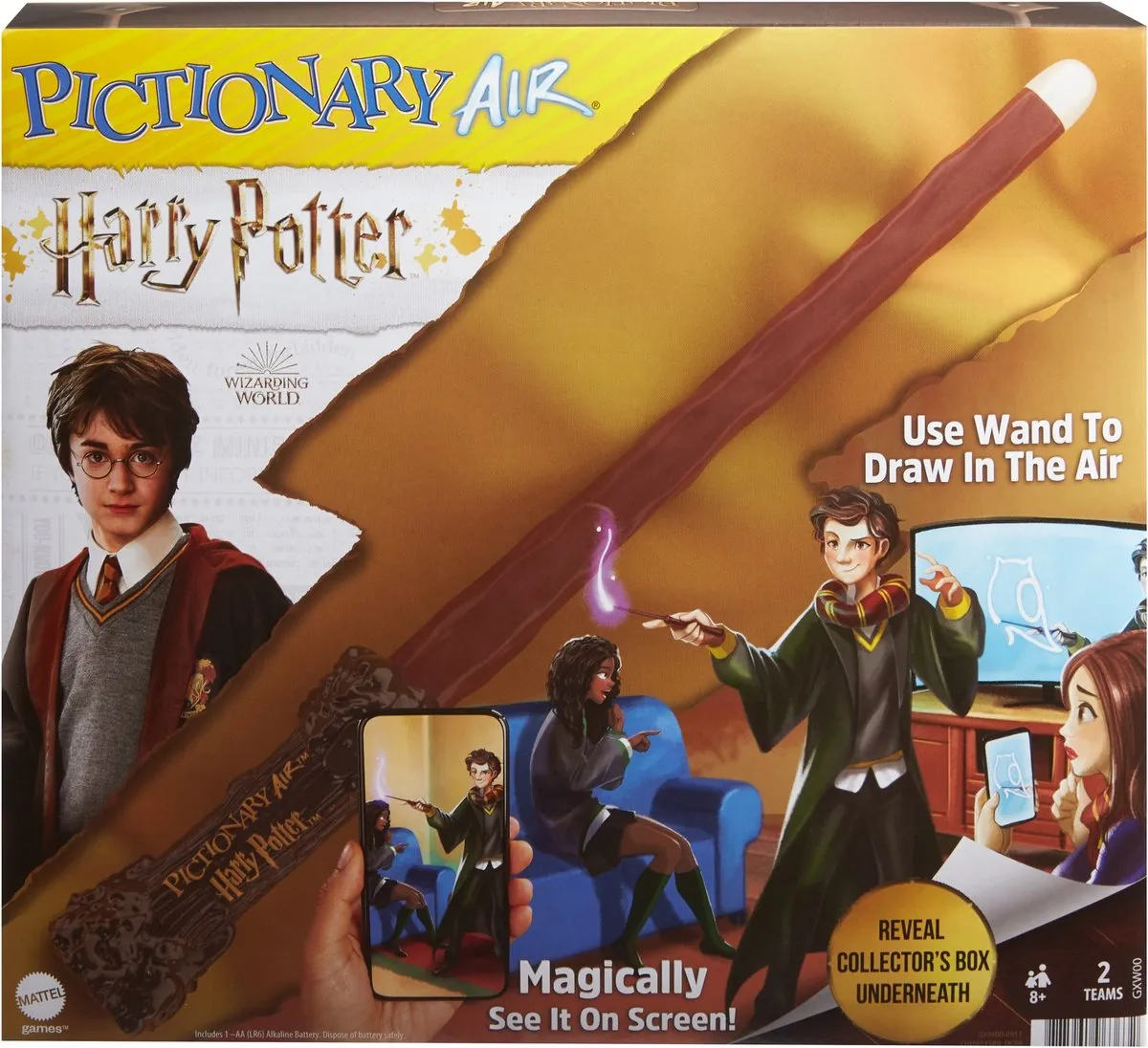 Mattel Games Pictionary Air Harry Potter Bordspel - 12 Spelers