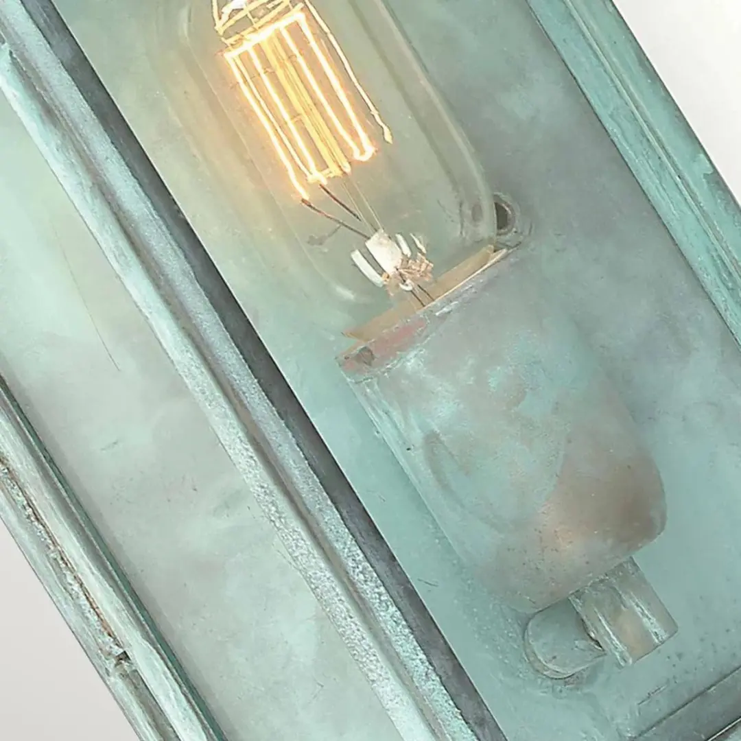 Elstead Lighting Regents Park LED Wandlamp E27 60W IP44 - Dimbaar Verdigris