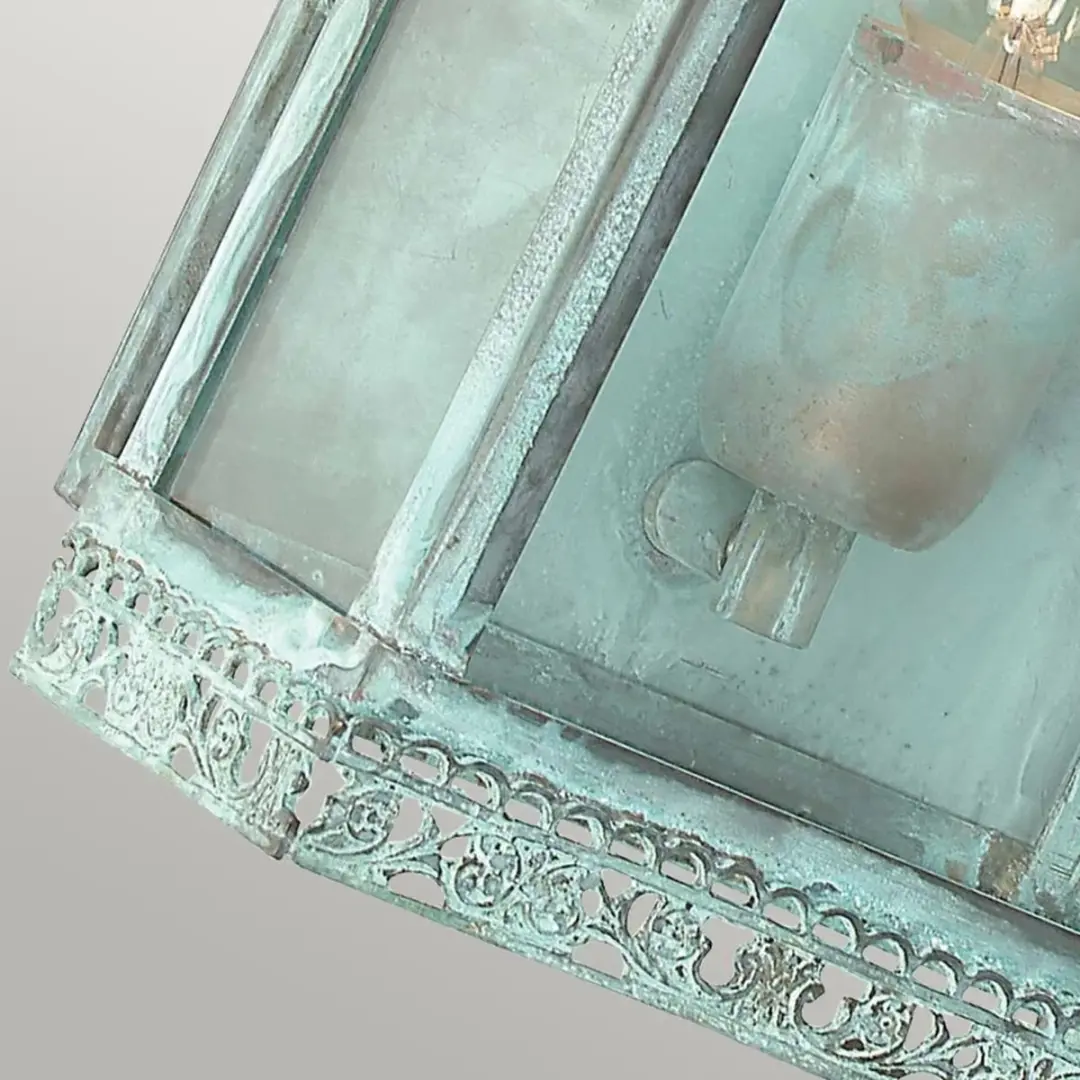 Elstead Lighting Regents Park LED Wandlamp E27 60W IP44 - Dimbaar Verdigris