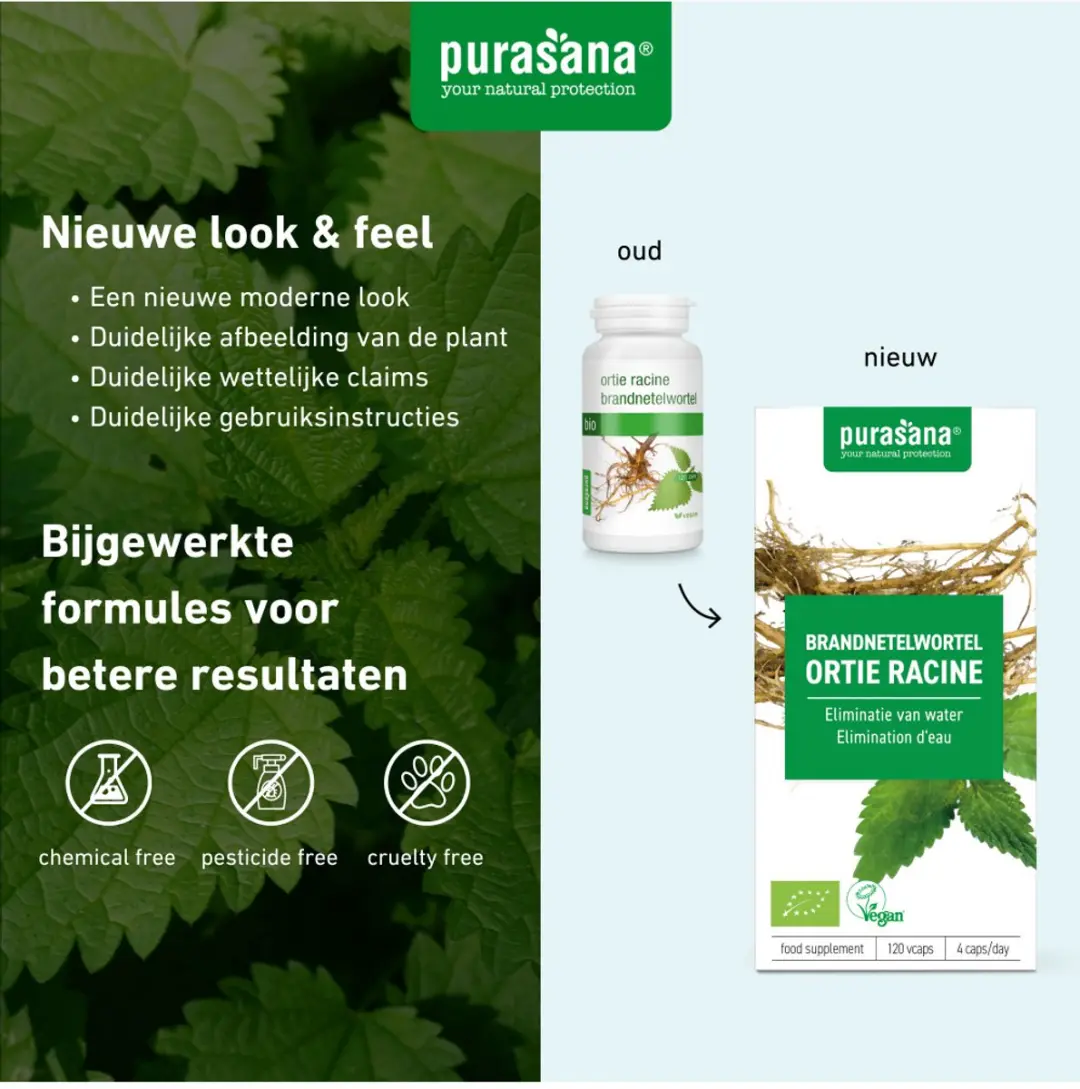 Purasana Brandnetelwortel 120 Vegacapsules
