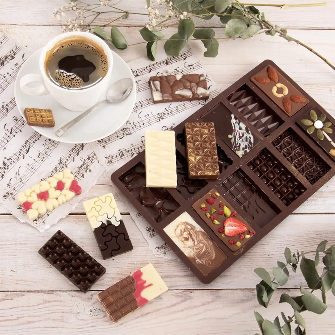 Orion Chocoladevorm Silicone 27,5x17cm - Chocoladereep - afbeelding 6 van 6
