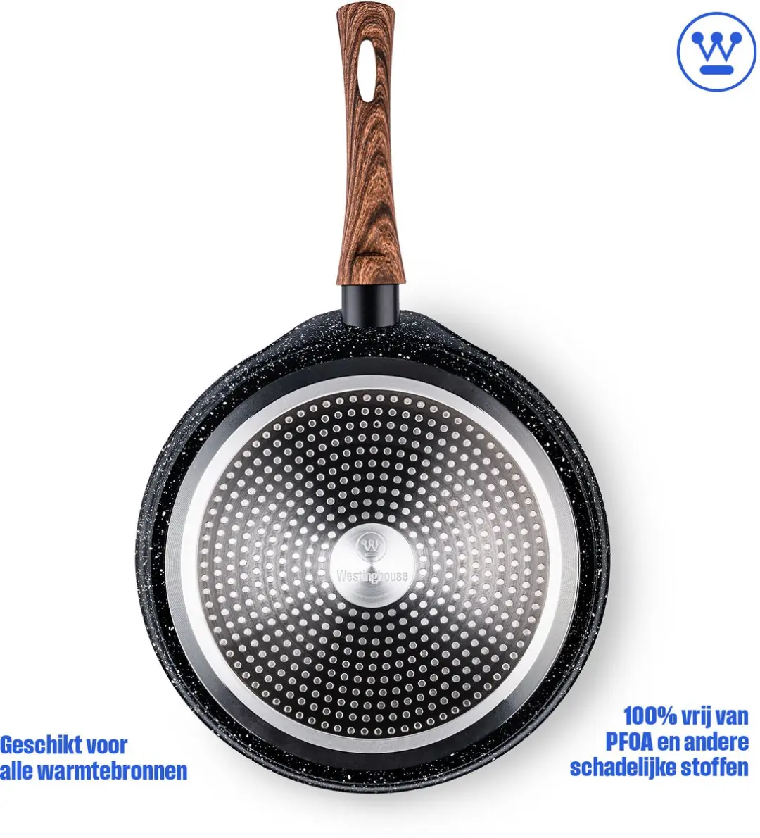 Westinghouse Pannenkoekenpan Ø28cm - Inductie - Black Marble