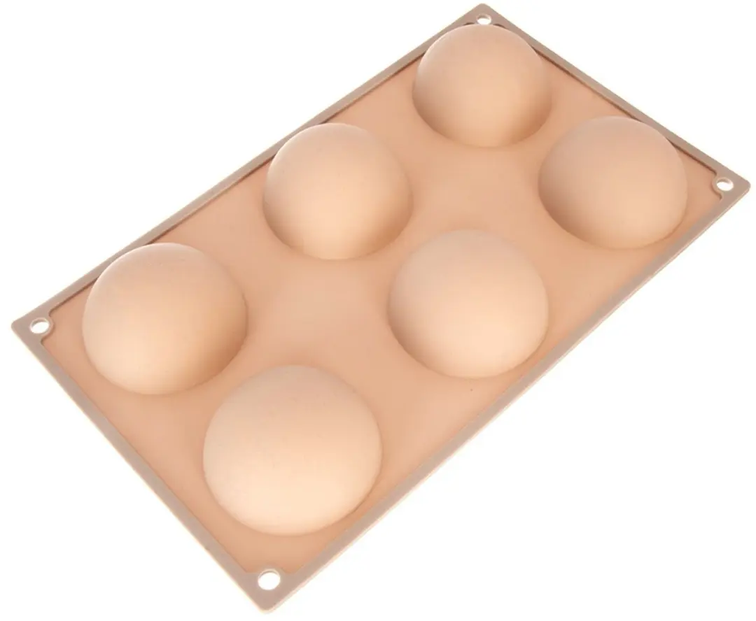 Orion Silicone Koekjesvorm Halve Bol 28x16,5cm - Beige