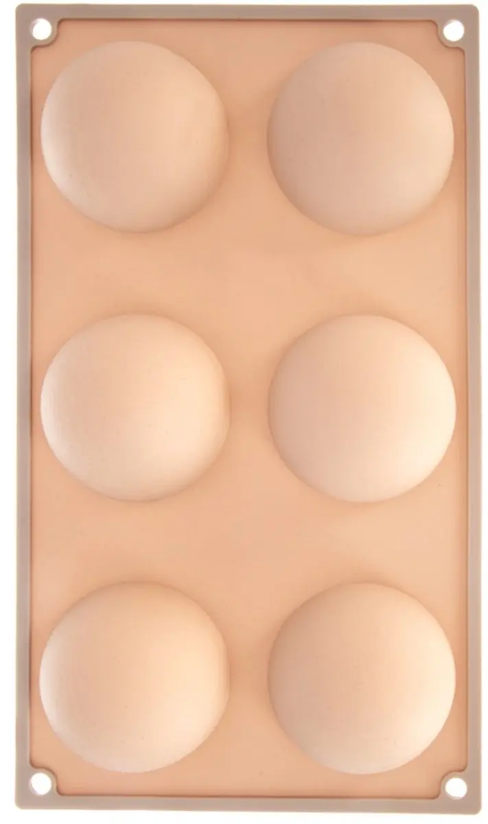 Orion Silicone Koekjesvorm Halve Bol 28x16,5cm - Beige - afbeelding 6 van 6