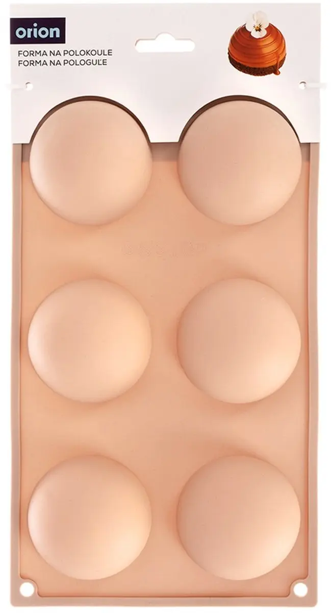Orion Silicone Koekjesvorm Halve Bol 28x16,5cm - Beige