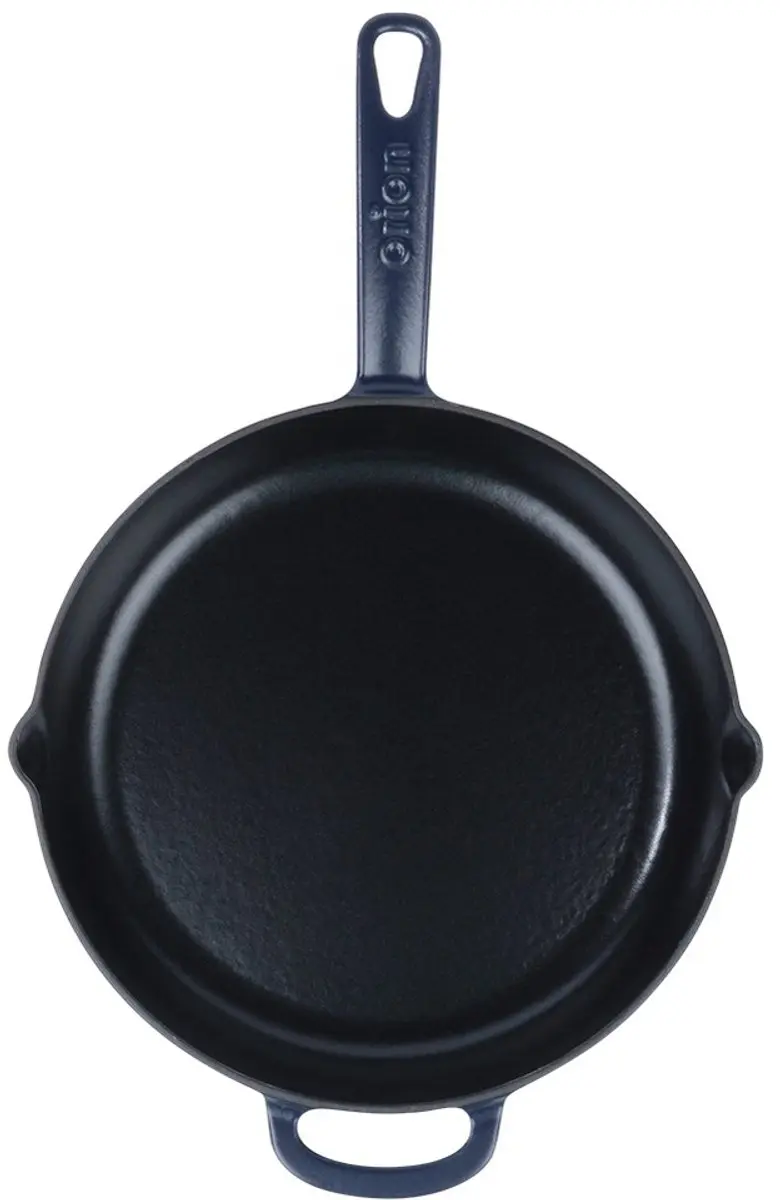 Orion Gietijzeren Pan 28cm - Geëmailleerd - Zwart