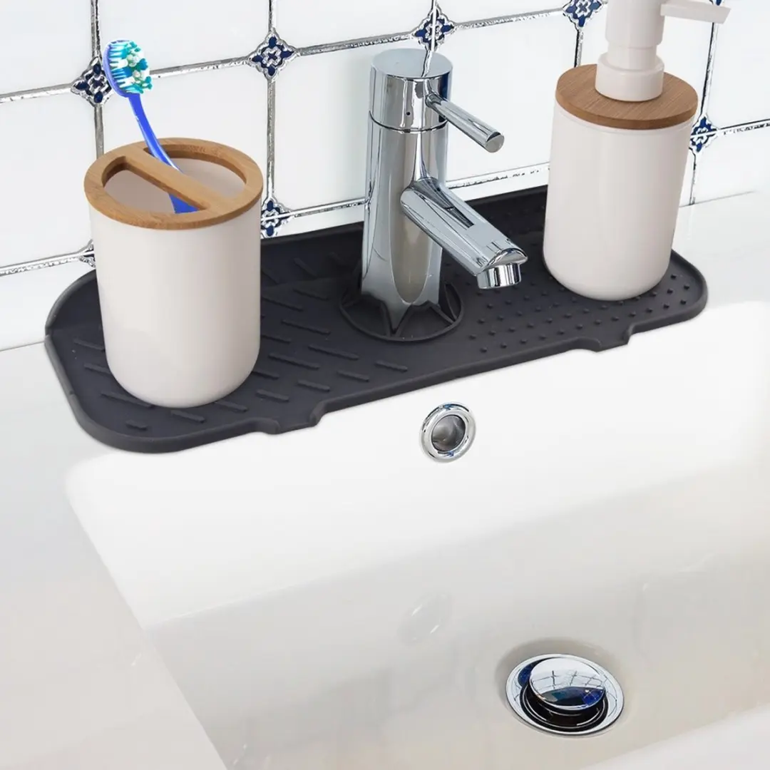 Orion Siliconen Gootsteenmat 36x14cm - Grafiet - afbeelding 6 van 6