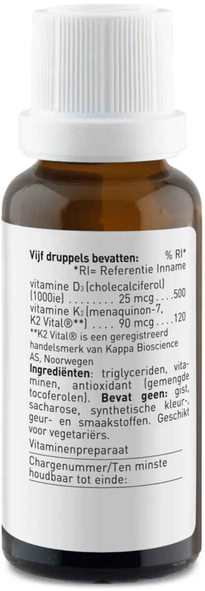 Orthica Oliedruppels D3 & K2 - 2x25ml