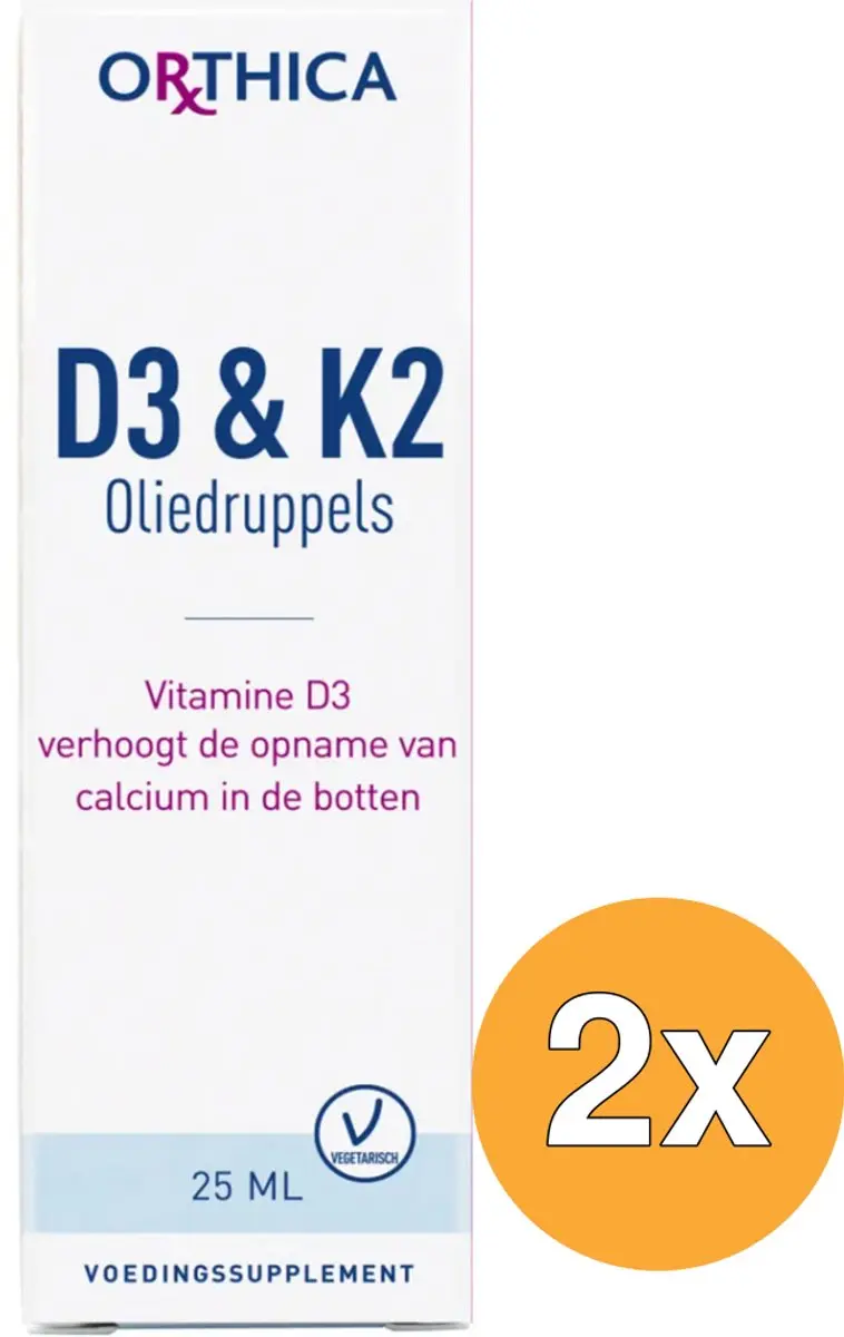 Orthica Oliedruppels D3 & K2 - 2x25ml