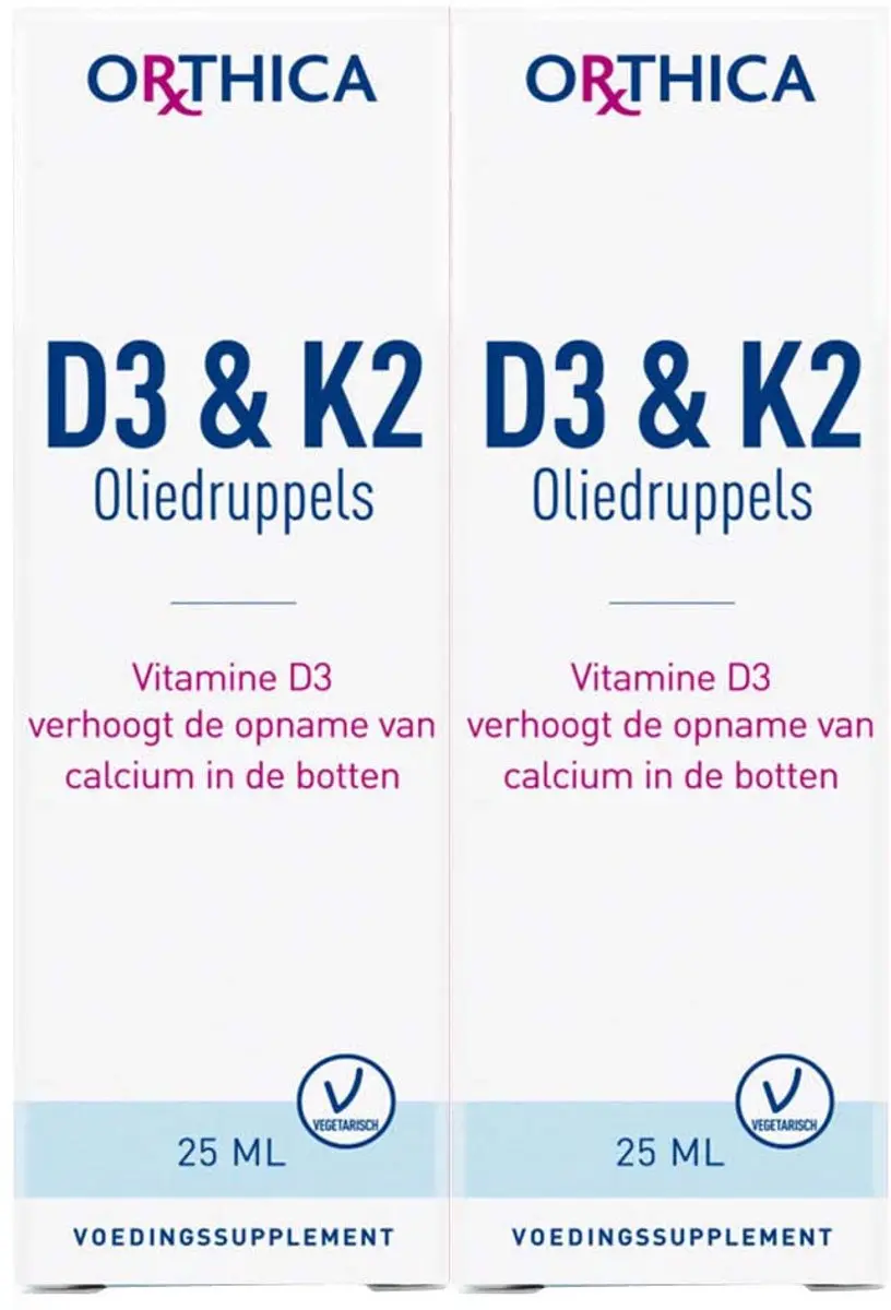 Orthica Oliedruppels D3 & K2 - 2x25ml