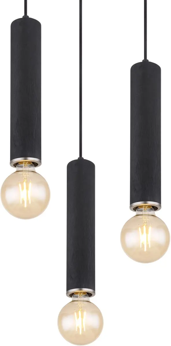 Globo Marion Hanglamp - Zwart - Ø35cm - E27