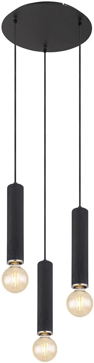 Globo Marion Hanglamp - Zwart - Ø35cm - E27