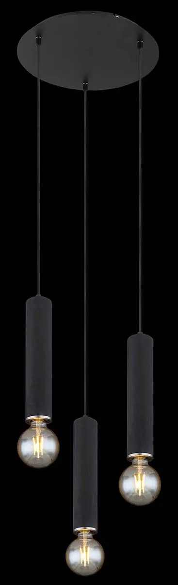 Globo Marion Hanglamp - Zwart - Ø35cm - E27