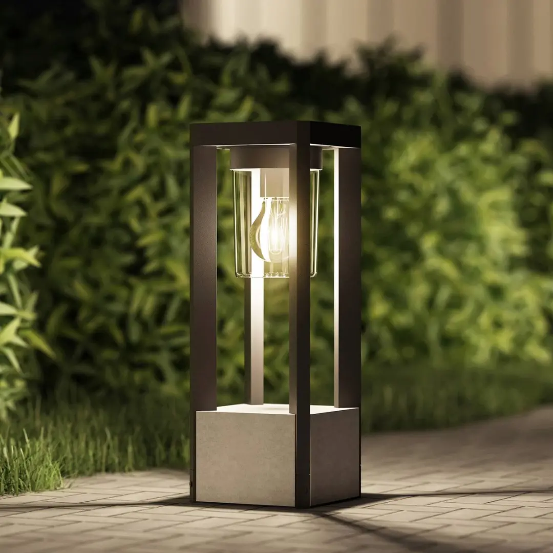 Lucande Sokkellamp Aluminium 42cm