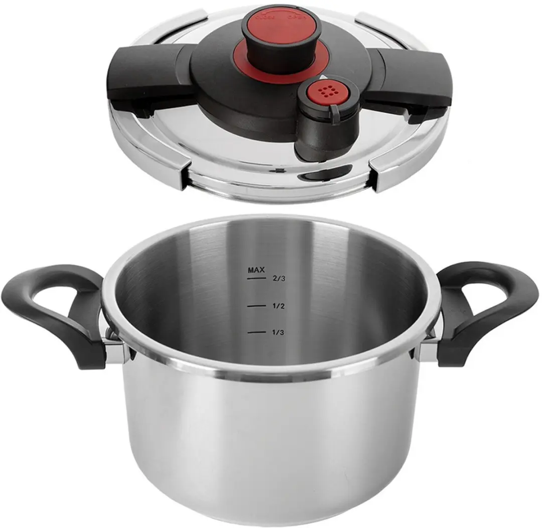 Orion Storm Serie Roestvrijstalen Snelkookpan 5L - Zilver
